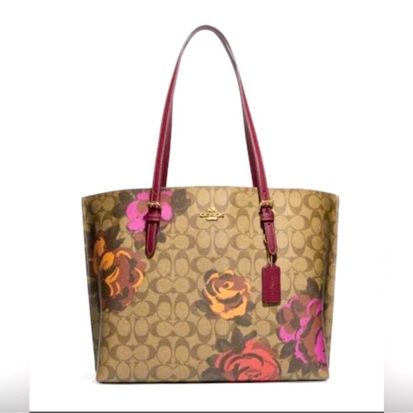 Coach Handbags - Coach Mollie Floral Tote Bag with Signature Style